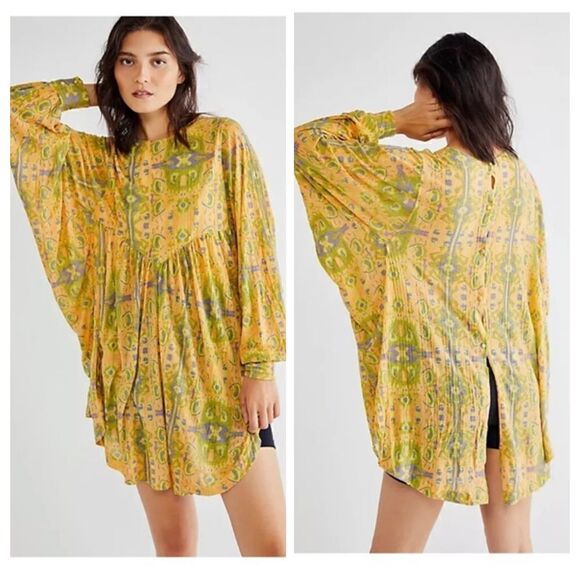 Free People This is it sun tunic top Small Boho - Picture 1 of 6